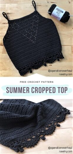 Summer Fashion Easy DIY Crochet Crop Top