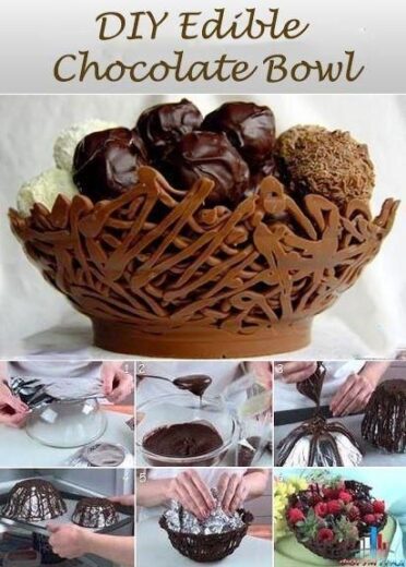 DIY Edible Chocolate Basket