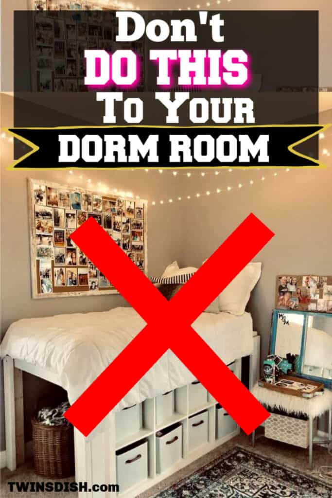 Dorm Room Ideas for College . What Not to do to your dorm room including DIY decorations and organization tips and what to bring to your dorm.