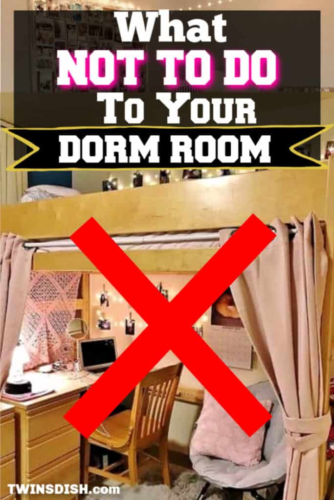 Dorm Room Ideas for College . What Not to do to your dorm room including DIY decorations and organization tips and what to bring to your dorm.