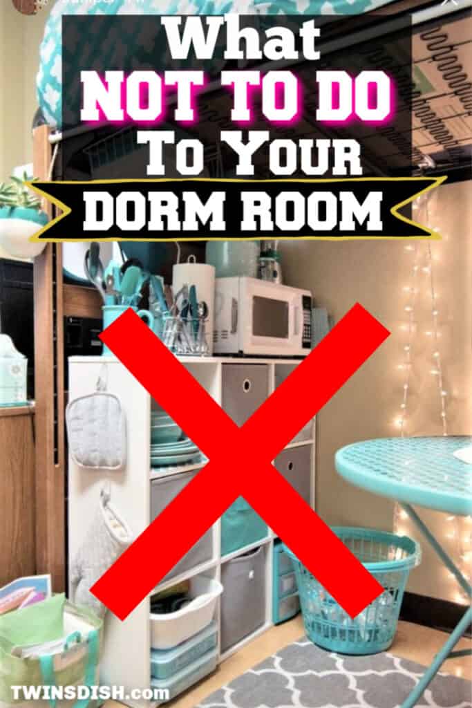 Dorm Room Ideas for College . What Not to do to your dorm room including DIY decorations and organization tips and what to bring to your dorm.