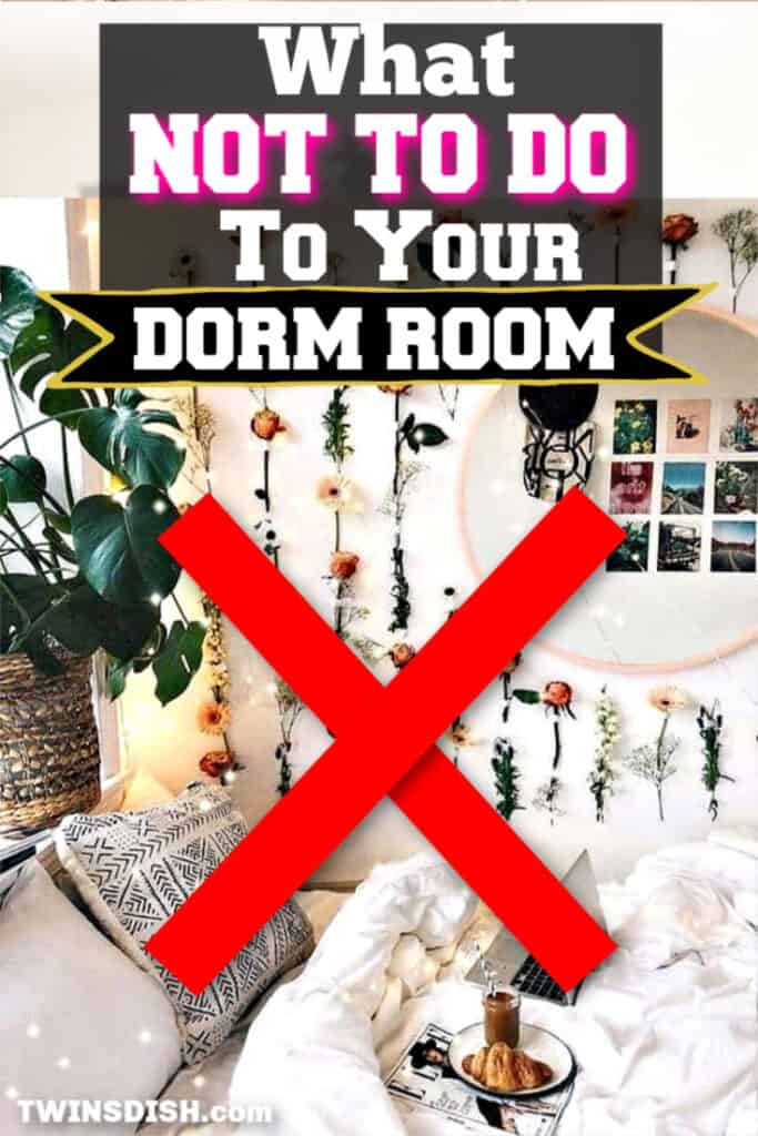 Dorm Room Ideas for College . What Not to do to your dorm room including DIY decorations and organization tips and what to bring to your dorm.