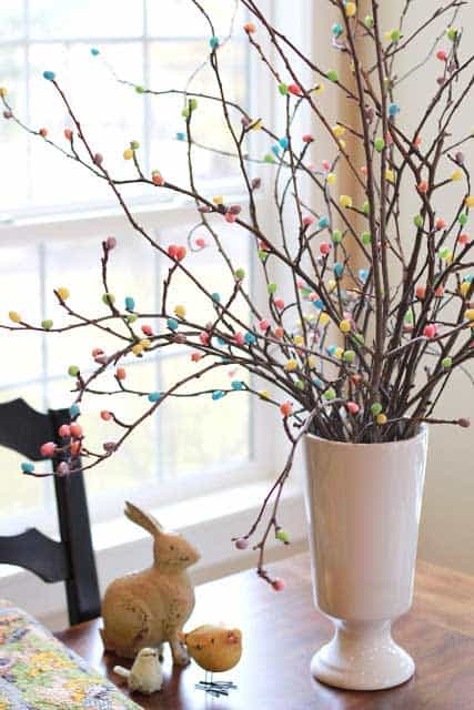 Easy DIY Easter jellybean tree craft idea. The Best Easy DIY Easter Decoration Ideas for Spring