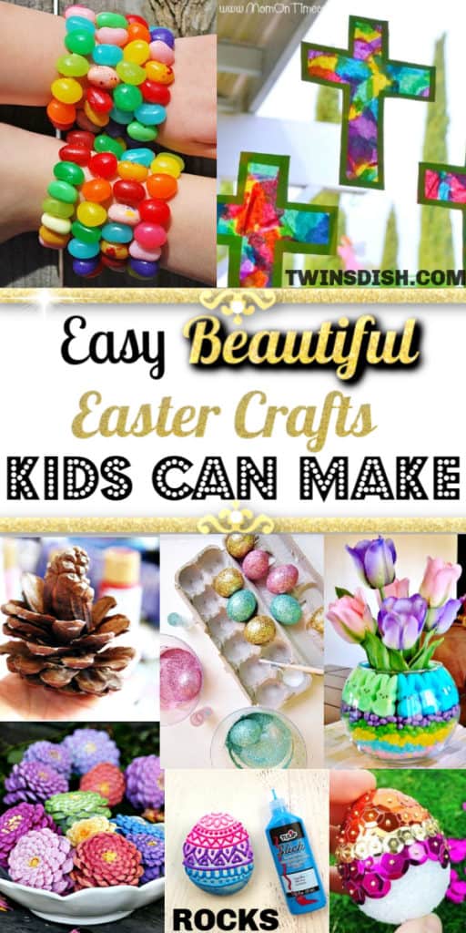 The Best Easy DIY Easter Crafts and Decorations Kids can make that are beautiful. Includes table settings, rustic farm house, centerpieces, eggs, and garland for both indoor and outdoor.