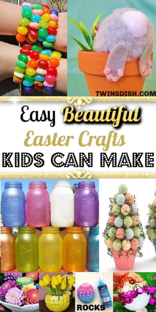 The Best Easy DIY Easter Crafts and Decorations Kids can make that are beautiful. Includes table settings, rustic farm house, centerpieces, eggs, and garland for both indoor and outdoor.