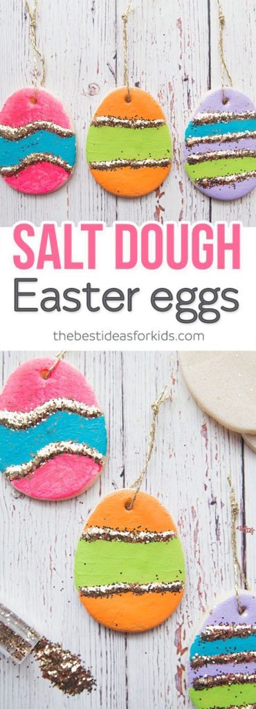 Easy DIY Salt Dough Easter Egg craft idea for kids. The Best Easy DIY Easter Decoration Ideas.