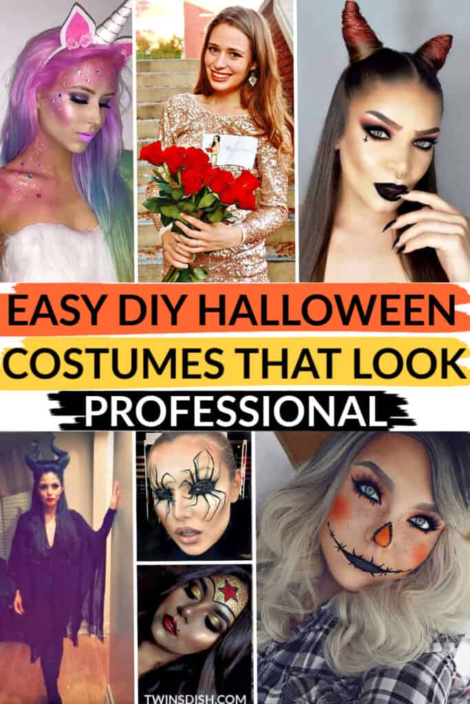 Easy DIY Halloween costumes that look professional. Many cute Halloween costumes for women and men.