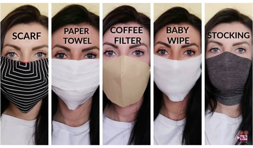 DIY Face Mask patterns and tutorials recommended by professionals including no sew and cricut.