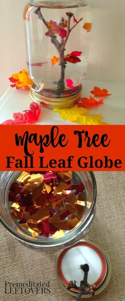 Fall Maple Leaf Globe Craft