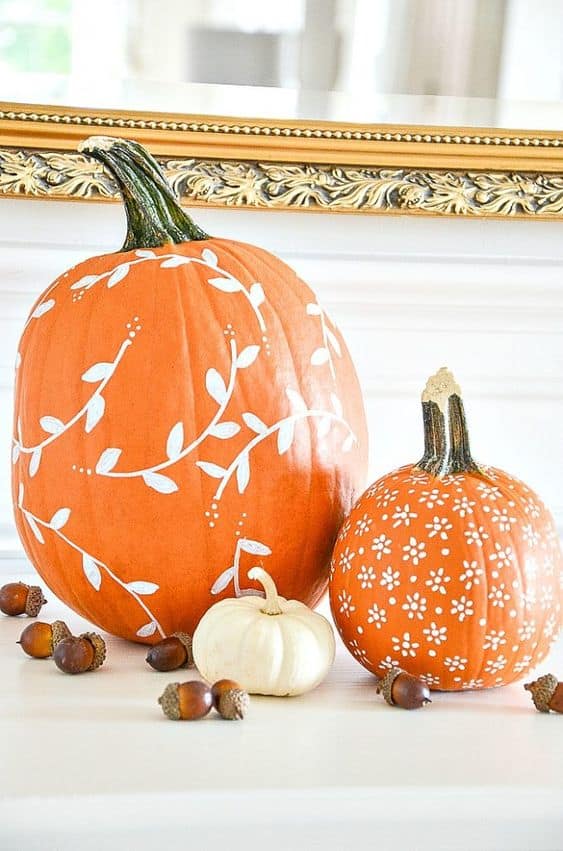 Fall painted Pumpkin