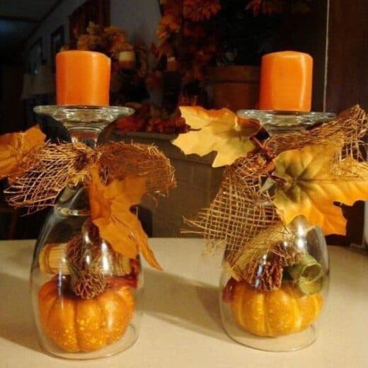 Fall Centerpiece Votives