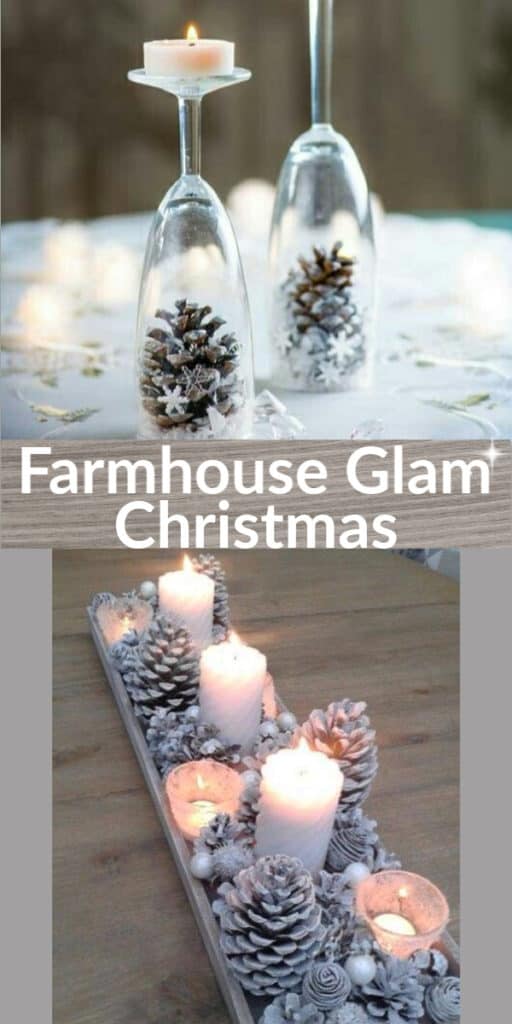 How to make: Easy DIY Christmas Decorations that cost nothing. Elegant Christmas or winter decoration, craft, or wedding centerpiece. Great Budget decor ideas for the home or party. #Christmas #Wedding #MantleDecorIdea