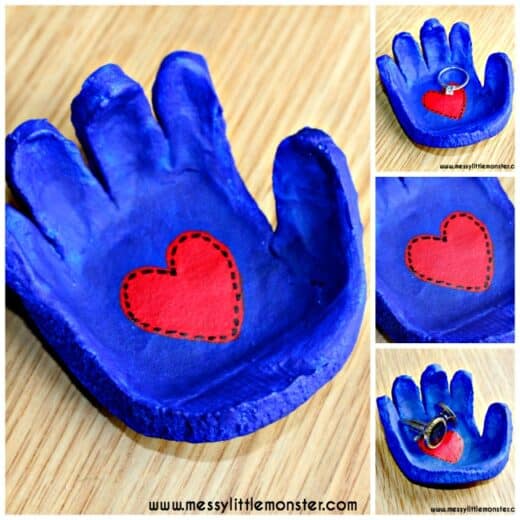 Easy DIY Father's Day salt dough gift kids craft for Dad