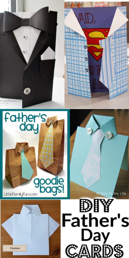 Easy DIY Fathers Day card crafts kids can make