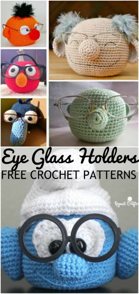 DIY crochet eyeglass holder Fathers Day craft gift