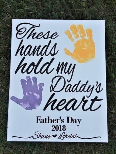 Easy DIY Father's Day crafts gifts ideas from kids. First Fathers Day Gifts Idea from kids that costs nothing.