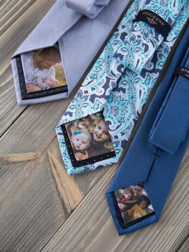 DIY Photo Tie. Fathers Day Gift ideas from kids and wife.