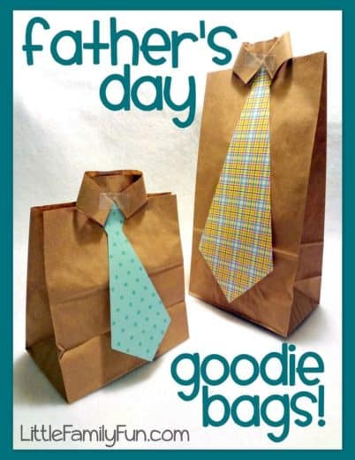 Easy DIY Father's Day Gift Bag craft kids can make.