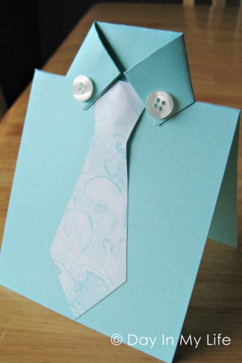 Easy DIY Fathers Day card craft idea