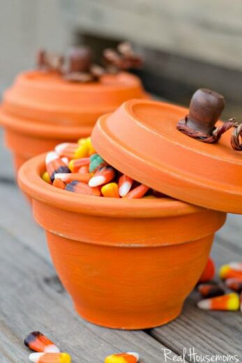 Flower Pot Pumpkins Craft