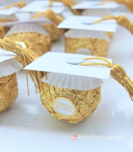 Graduation Cap Ferrero Graduation Party Food Idea