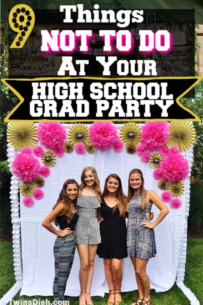 Graduation party ideas for highschool, boys and girls. Tips and DIY for food, snacks, decorations, pictures, and cap decorations on a budget.