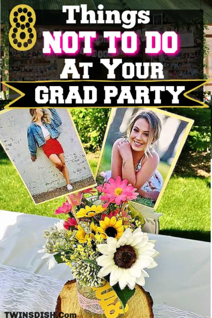 Graduation party ideas for highschool and college, boys and girls. Tips and DIY for food, snacks, decorations, pictures, and cap decorations on a budget.