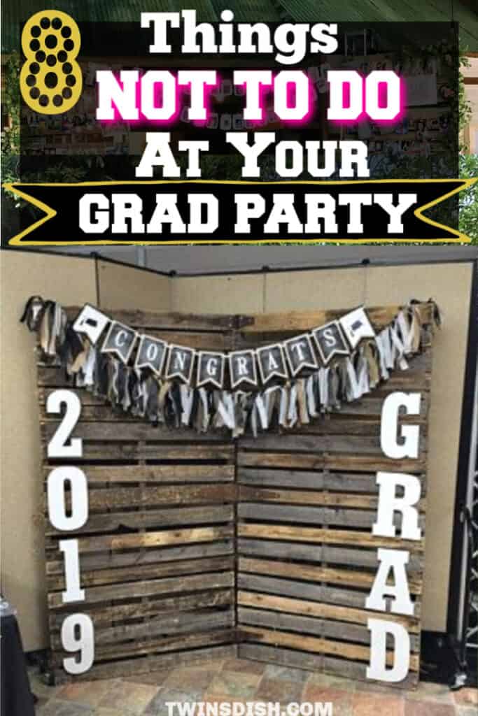 Graduation party ideas for high school and college, boys and girls. Tips and DIY for food, snacks, decorations, pictures, entertainment, and cap decorations on a budget.