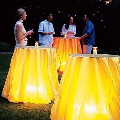 Light up party Tables