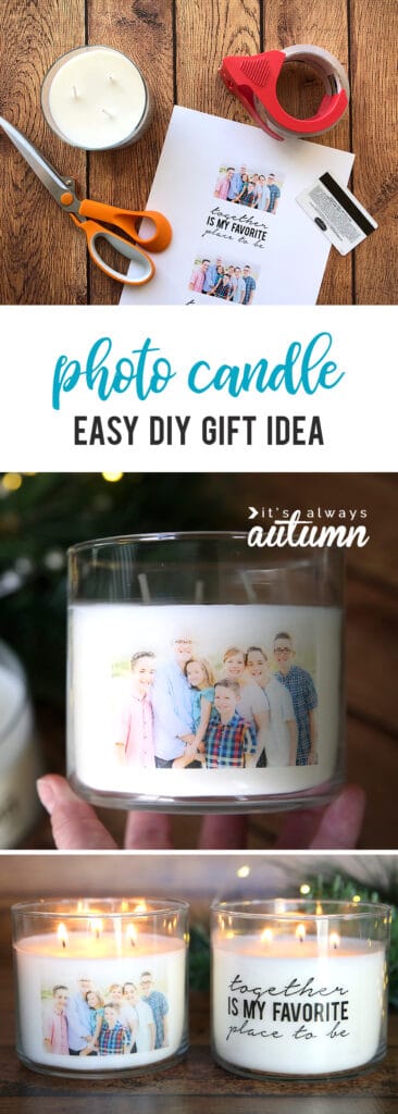 DIY Photo candle