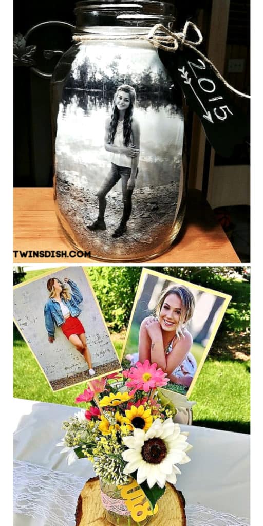 Graduation party picture display ideas for high school and college, boys and girls. Tips and DIY for decorations, pictures, on a budget. #Graduation #GraduationParty #GradParty