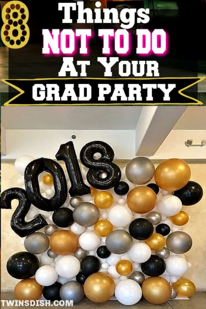 Graduation party ideas for high school and college, boys and girls. Tips and DIY for food, snacks, decorations, pictures, and cap decorations on a budget.