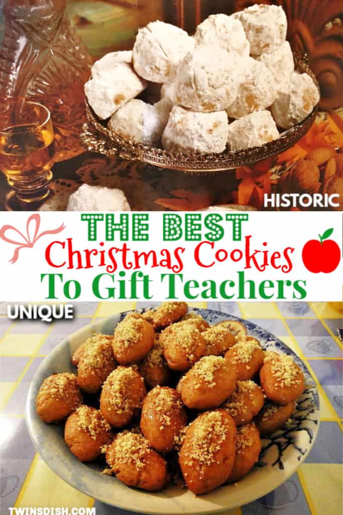 Unique Christmas Cookies that make the best teachers gift. Melt in your mouth recipes.