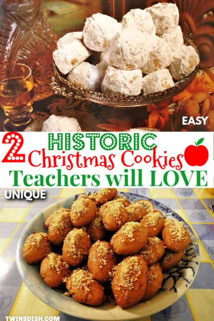 Unique Christmas Cookies that make the best teachers Christmas gift ideas. Melt in your mouth recipes. 