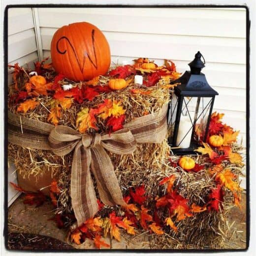 Hay Stack Fall Porch Decor