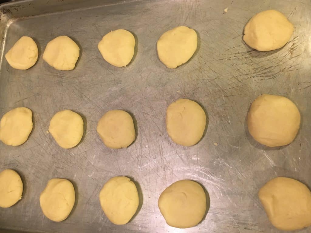 Kourabiedes dough- Ancient Greek Christmas Cookies that melt in your mouth