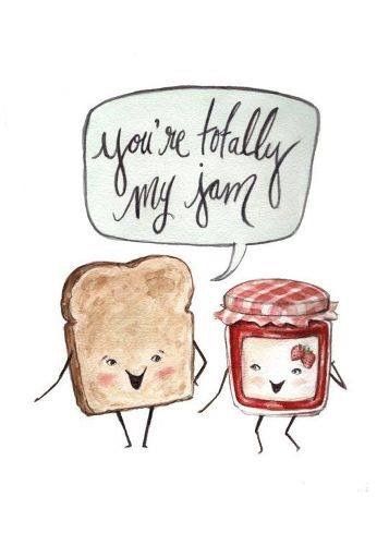 You're Totally My Jam Pun for Valentines Day - These are the best, funny, easy, and clever DIY Valentine's Day boyfriend gifts