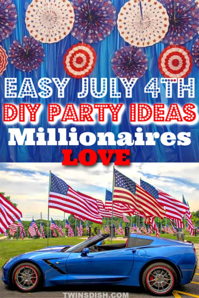 The top 12 easy DIY 4th of July party ideas, for food and decorations. #4thofJulyParty #DIY