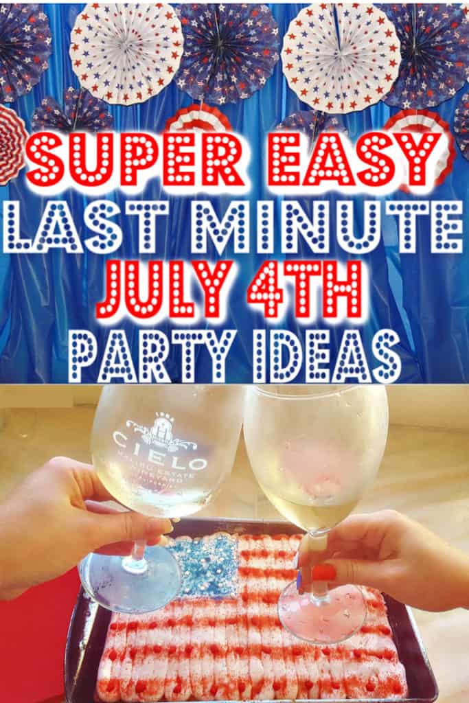 Super easy last minute 4th of July party ideas that will save any party. #4thofJuly #lastminute