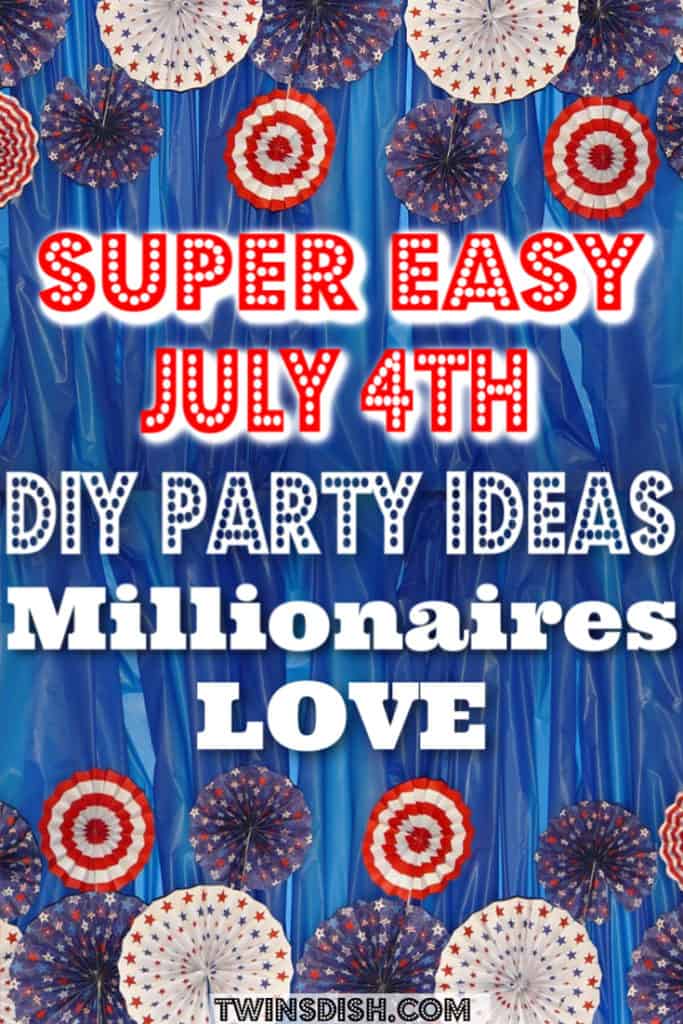 The top 12 easy DIY 4th of July party ideas, for food and decorations. #4thofJulyParty #DIY