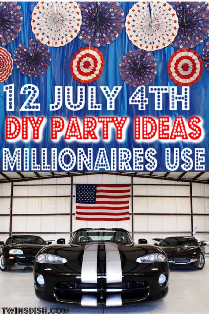 Super easy DIY 4th of July party ideas, for food and decorations. #4thofJulyParty #DIY