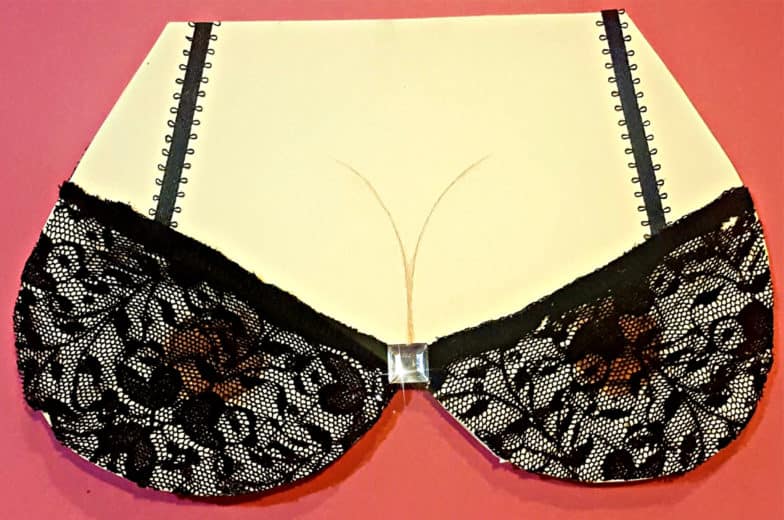 Easy DIY Lingerie Valentines Day Card for him with DIY lotto scratchers. Unique customized card that's also perfect for Galentines Day, Bachelorette, Anniversaries, and Birthdays. 