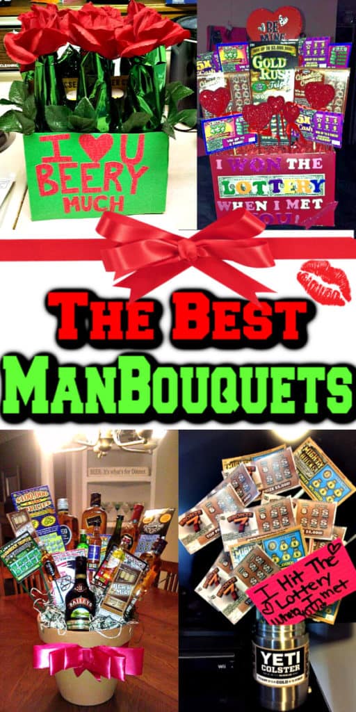 Best Man Bouquets - Ultimate DIY Valentine's Day Guide / DIY Boyfriend Gifts / Gift Ideas / Crafts / Man Bouquets / Candy Ideas / Puns / Recipes / man cakes