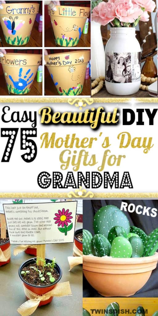 Easy DIY Mother's Day craft gifts kids can make. Great budget mother's day cards, gifts, and kids crafts ideas for the home and garden. #GiftIdeas #FarmHouseDecor