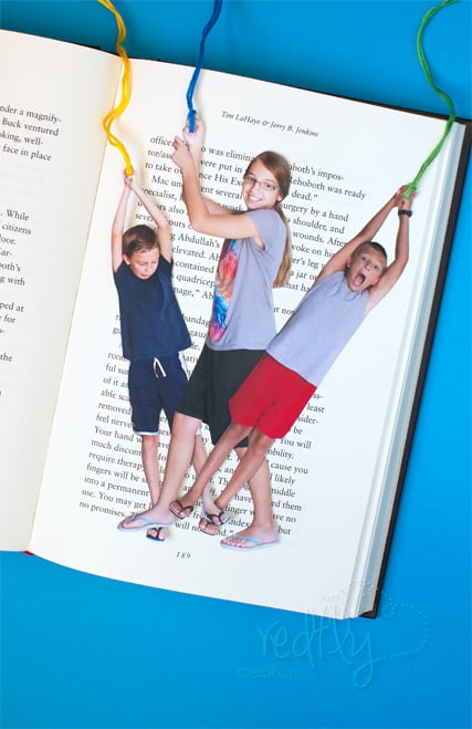 Easy DIY Kids Funny Photo bookmark craft Kids can help make for Mothers Day. A great gift idea. for Moms, Grandmas, and Grauntie.