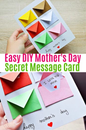 Easy DIY Mother's Day Secret Messages Card