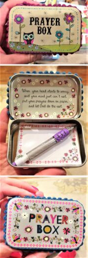 Easy DIY Prayer Box Mother's Day gift ideas for Mom or family that reduces stress. DIY Mother's Day craft gift idea that kids can make for Mom or for GrandMa on a budget.