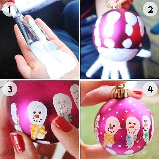 Easy DIY Christmas Ornament That Looks Store Bought. Just Use and old ornament acrylic paint and markers.