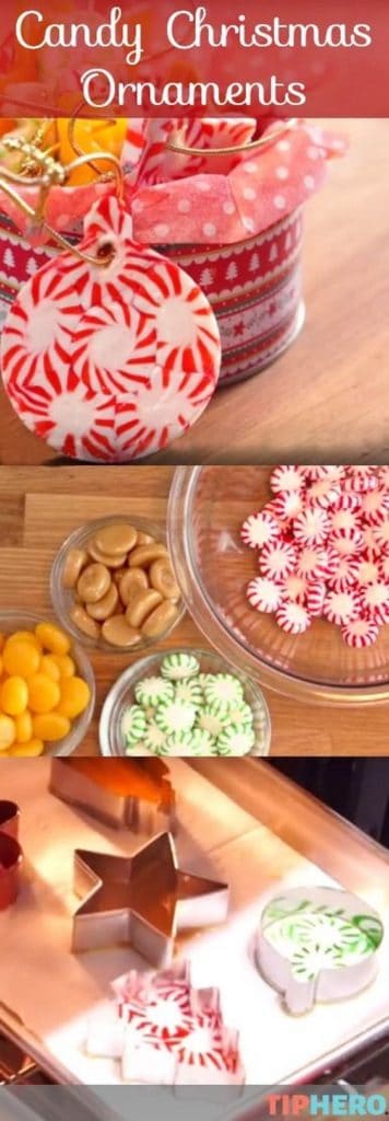 Easy DIY Candy Christmas Ornament that looks professional and makes a great unique gift.