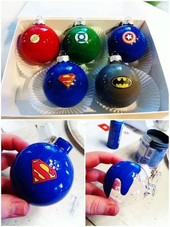 Easy DIY Comic Book Ornaments that look store bought.